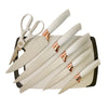 Set de Utensilios de Silicona y Madera 19 Piezas Nyana Home con Cuchillos y Tabla de Cortar - Diseño Moderno y Funcionalidad Extra - Paudan