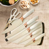 Set de Utensilios de Silicona y Madera 19 Piezas Nyana Home con Cuchillos y Tabla de Cortar - Diseño Moderno y Funcionalidad Extra