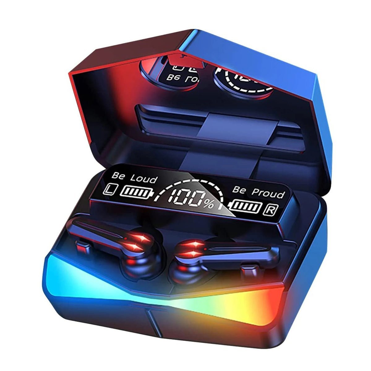 Auriculares Gaming True Wireless - Sonido Envolvente y Cancelación de Ruido con Carga Inalámbrica - Paudan