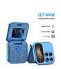 Mini teléfono móvil plegable, con radio FM, vibración, 2 tarjetas SIM - Paudan