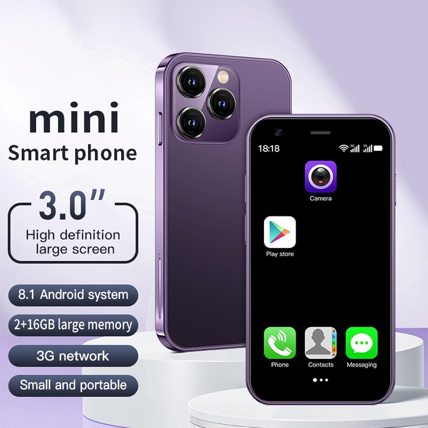 Mini Movil 3G SOYES XS18 2GB 16GB Dual SIM - Paudan