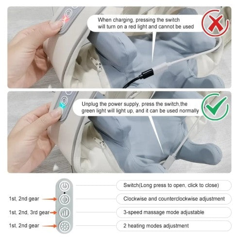 Masajeador 5D Para Cuerpo Inalámbrico, con función de calor