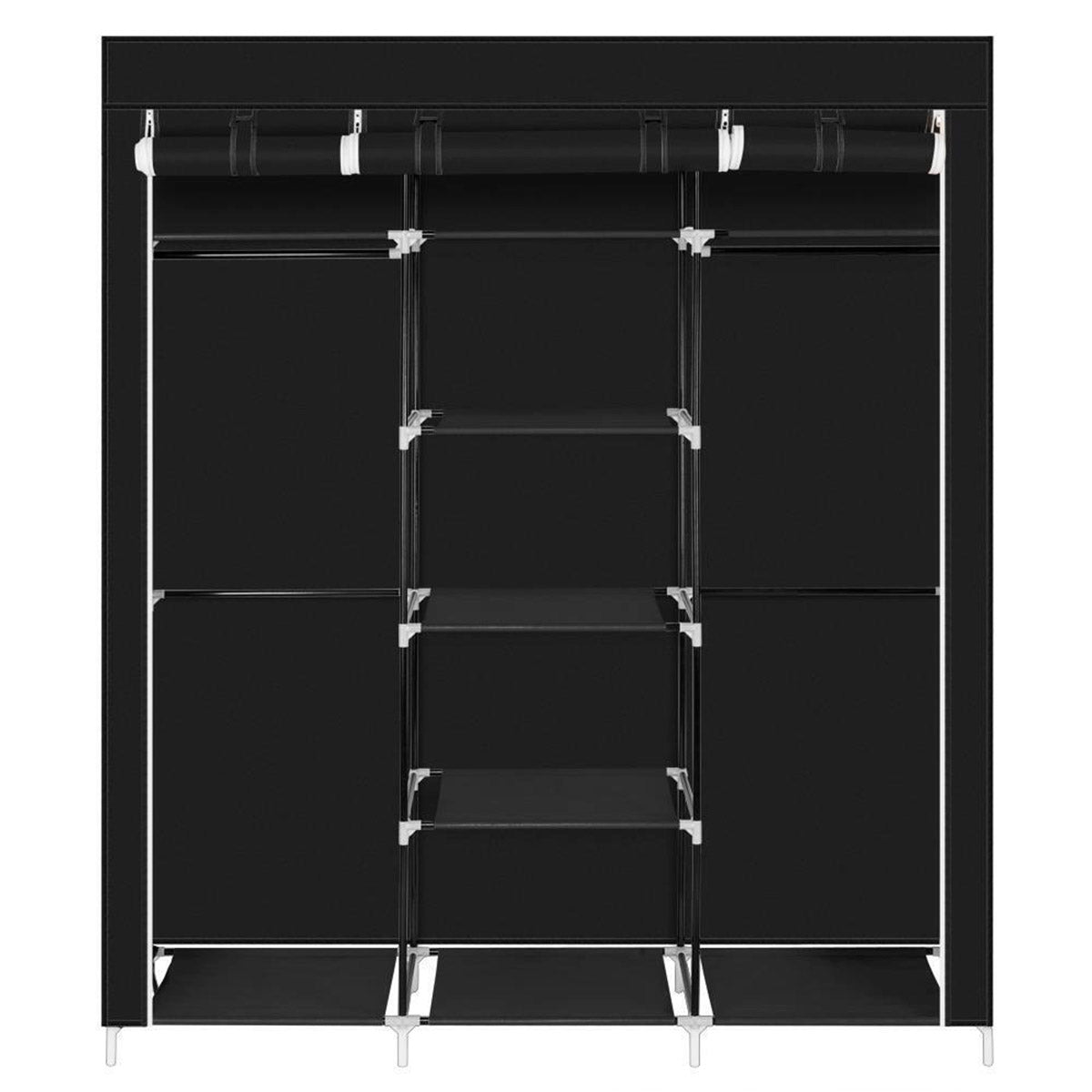 Armario Vestidor de Tela 170x150x45 cm - Diseño Moderno y Funcionalidad Extra - Paudan