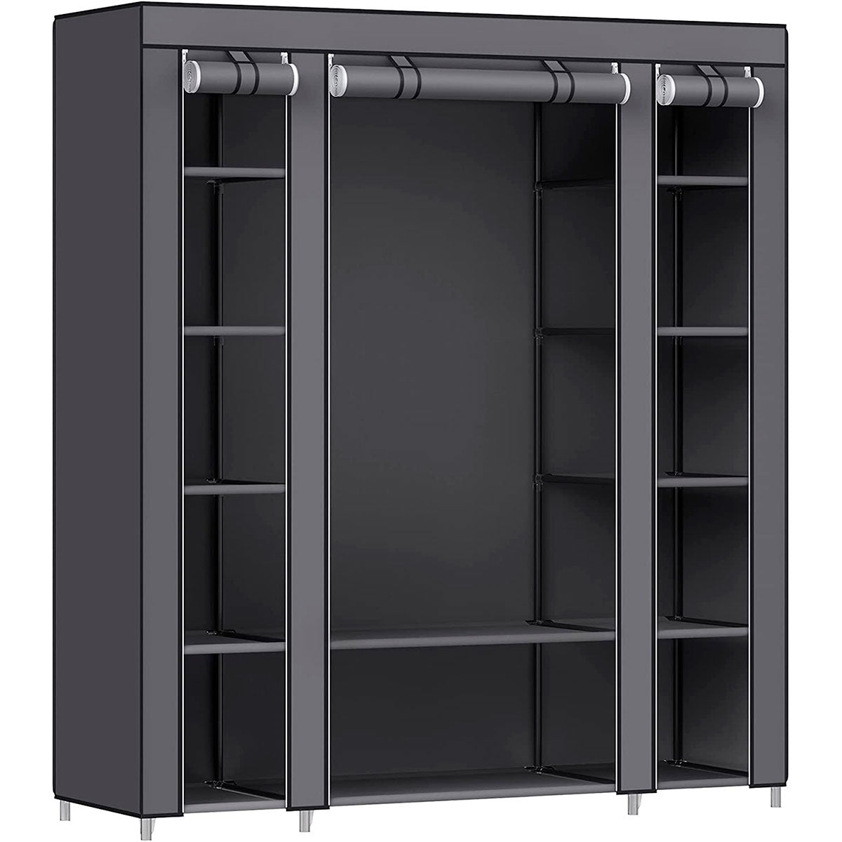 Armario Vestidor de Tela 170x150x45 cm - Diseño Moderno y Funcionalidad Extra - Paudan