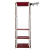 Armario Vestidor Static Nyana Home 170x55x35cm 3 baldas 1 colgador barra superior 1 colgador lateral - Nyana Store