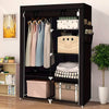 Armario Vestidor Tela con bolsillos laterales 165x88x45 cm - Diseño Moderno y Funcionalidad Extra - Paudan