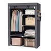 Armario Vestidor Tela con bolsillos laterales 165x88x45 cm - Diseño Moderno y Funcionalidad Extra - Paudan