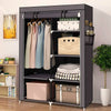 Armario Vestidor Tela con bolsillos laterales 165x88x45 cm - Diseño Moderno y Funcionalidad Extra - Paudan