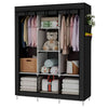 Vestidor de Tela con Bolsillos Laterales 170x127x45 cm - Estilo Moderno y Funcionalidad Extrad Extra - Paudan
