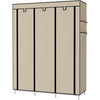 Vestidor de Tela con Bolsillos Laterales 170x127x45 cm - Estilo Moderno y Funcionalidad Extrad Extra - Paudan