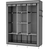 Armario Vestidor Tela con bolsillos laterales 170x127x45 cm - Diseño Moderno y Funcionalidad Extra - Paudan