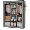 Vestidor de Tela con Bolsillos Laterales 170x127x45 cm - Estilo Moderno y Funcionalidad Extrad Extra - Paudan