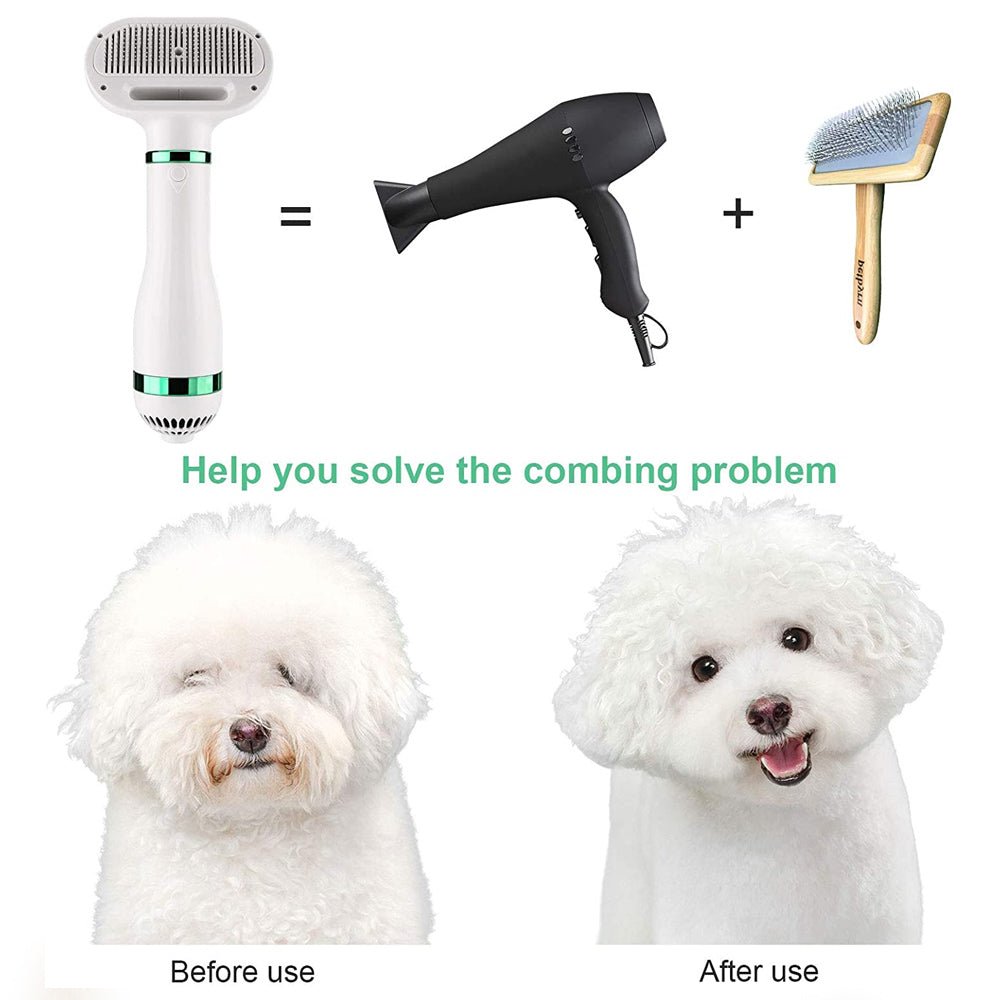 Cepillo Secador para Perros y Gatos - Aseo Rápido y Eficaz - Paudan
