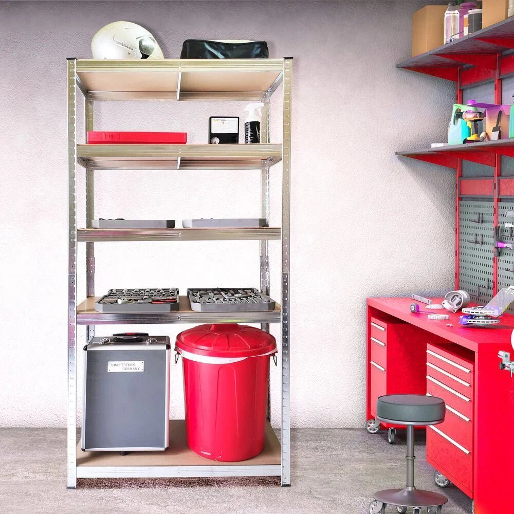 Estantería Metálica Galvanizada 875 Kg - Diseño Moderno y Funcionalidad Extra - Paudan