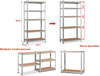 Estantería Metálica Galvanizada 875 Kg - Diseño Moderno y Funcionalidad Extra - Paudan
