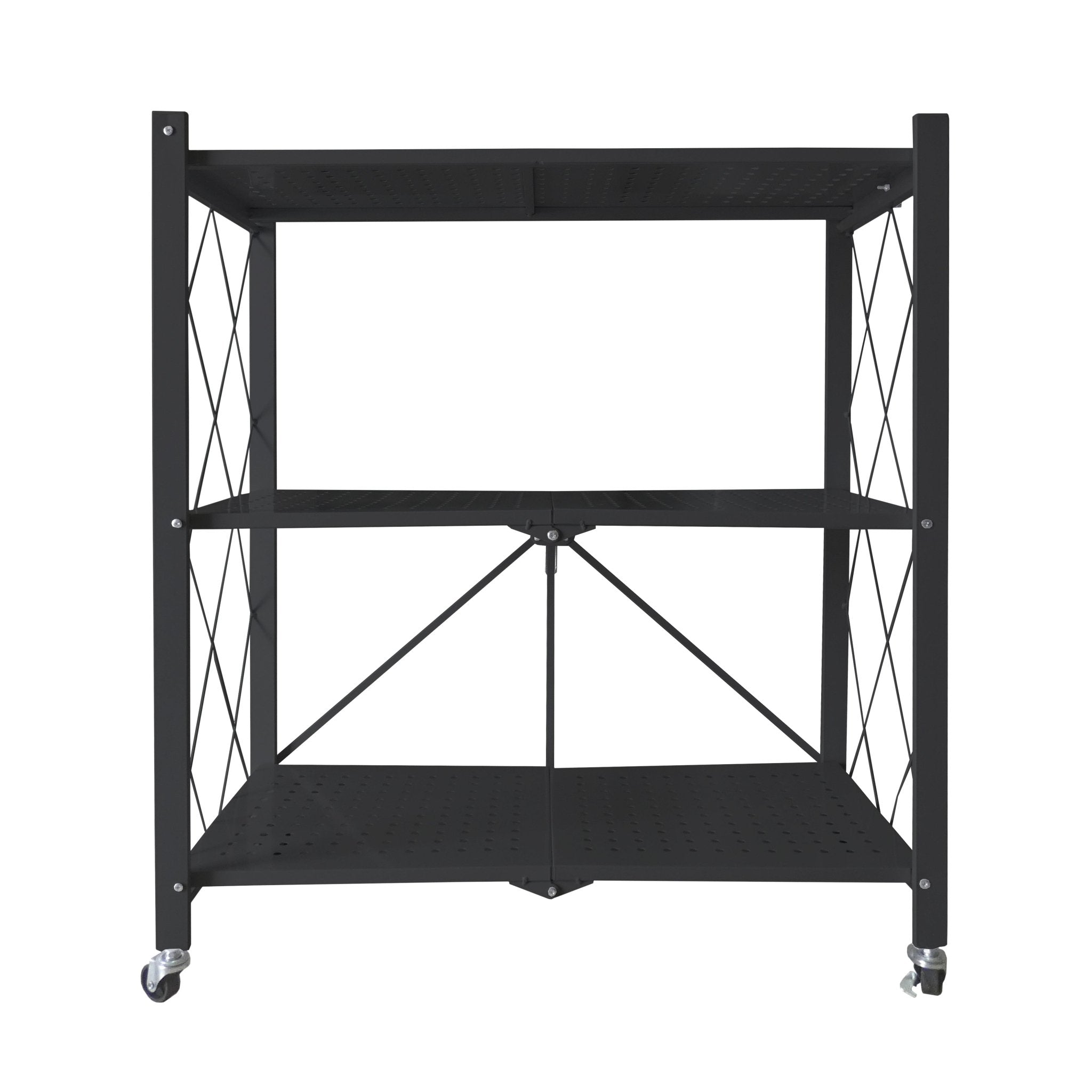 Estantería Plegable con Ruedas - Diseño Moderno y Funcionalidad Extra - Paudan
