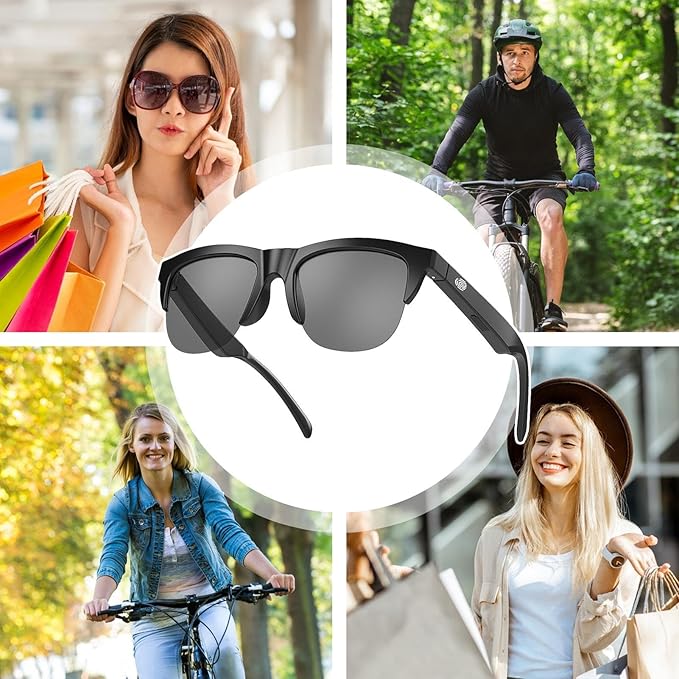 Gafas inteligentes Bluetooth con doble altavoz estéreo - Paudan
