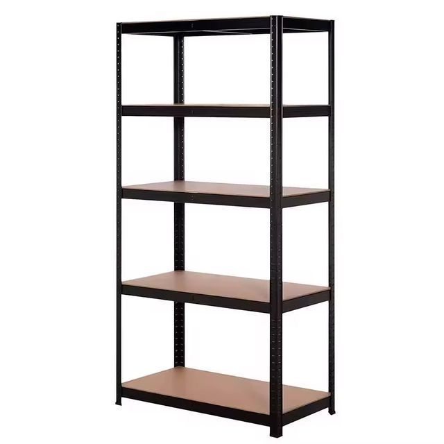 Estantería Metálica negra  875 Kg - Diseño Moderno y Funcionalidad Extra