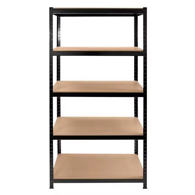 Estantería Metálica negra  875 Kg - Diseño Moderno y Funcionalidad Extra