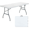 Mesa Plegable Resina Reforzada – Portátil y Segura Nyana Home 180x74x74cm/180x70x74cm/150x70x74 cm - Diseño Moderno y Funcionalidad Extra - Paudan