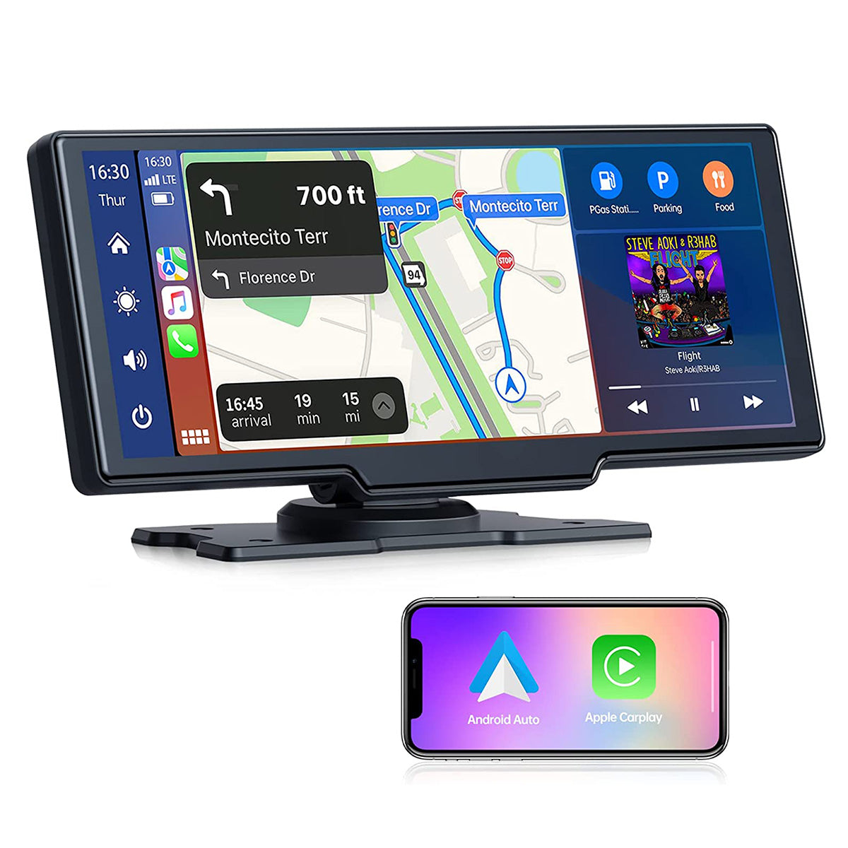 Pantalla Táctil Inalámbrica Compatible Apple Carplay y Android Auto 9.3 Pulgadas