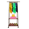 Perchero Burro Majestic Nyana Home 1 Barra Superior 2 Estantes Inferiores 4 Ruedas Giratorias 360º Medidas 158x82x44 cm - Diseño Moderno y Funcionalidad Extra - Paudan