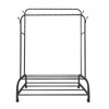 Perchero Burro Premium 162x110x57 cm - 2 Barras, 4 Ganchos y 2 Baldas Inferiores | Diseño Moderno y Funcional - Paudan