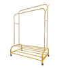 Perchero Burro Premium 162x110x57 cm - 2 Barras, 4 Ganchos y 2 Baldas Inferiores | Diseño Moderno y Funcional - Paudan