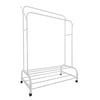 Perchero Burro Premium 162x110x57 cm - 2 Barras, 4 Ganchos y 2 Baldas Inferiores | Diseño Moderno y Funcional - Paudan