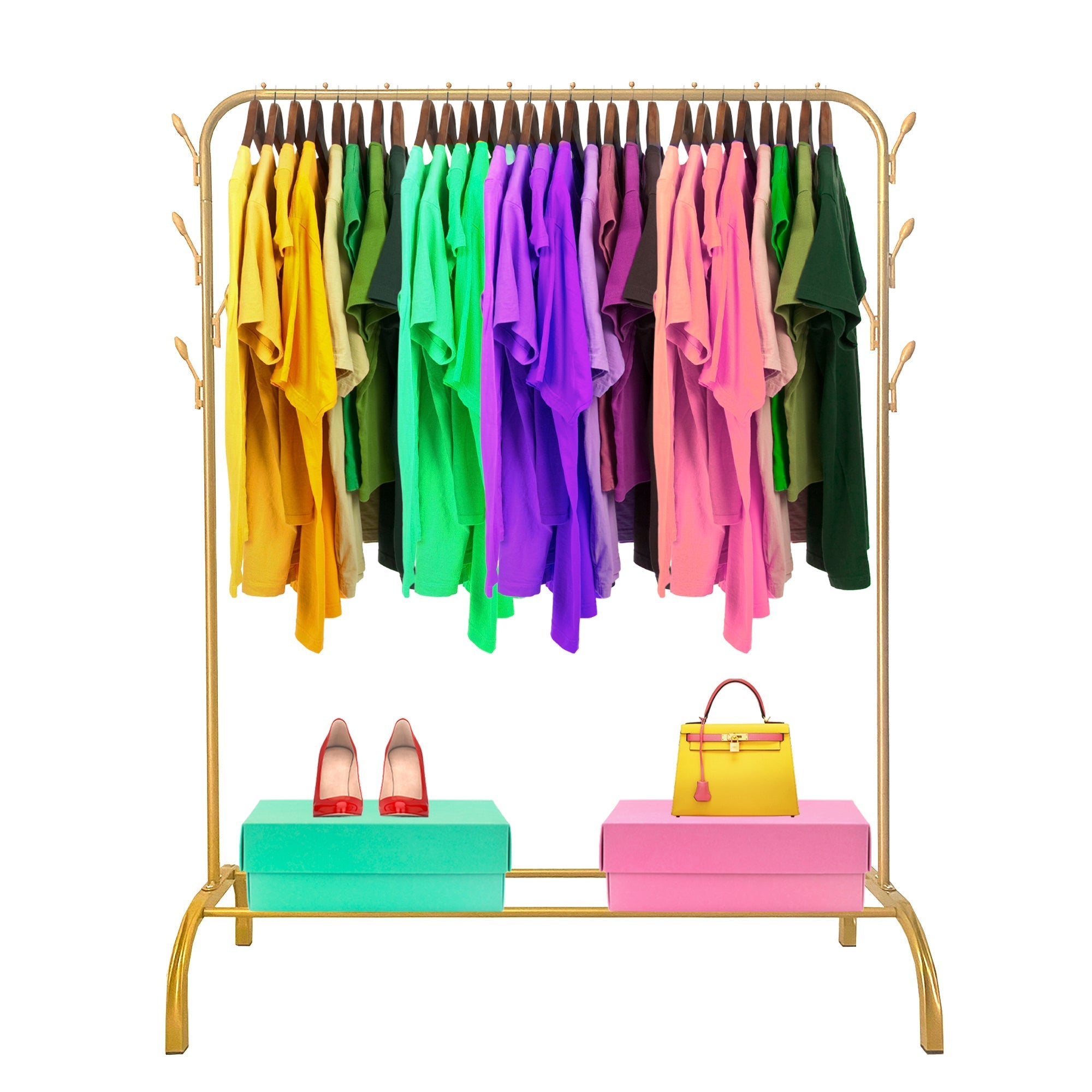 Perchero Burro Premium Rack 1 Stand - Diseño Moderno y Funcionalidad Extra - Paudan