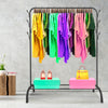 Perchero Burro Premium Rack 1 Stand Nyana Home 148x110x41cm, 1 barra para colgar, 1 balda inferior, 8 ganchos laterales - Nyana Store