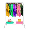 Perchero Burro Premium Rack 1 Stand Nyana Home 148x110x41cm, 1 barra para colgar, 1 balda inferior, 8 ganchos laterales - Nyana Store