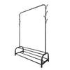 Perchero Burro Premium Rack 2 Stand Nyana Home 158x110x39cm, 1 barra para colgar, 8 ganchos laterales, 2 baldas inferiores - Nyana Store