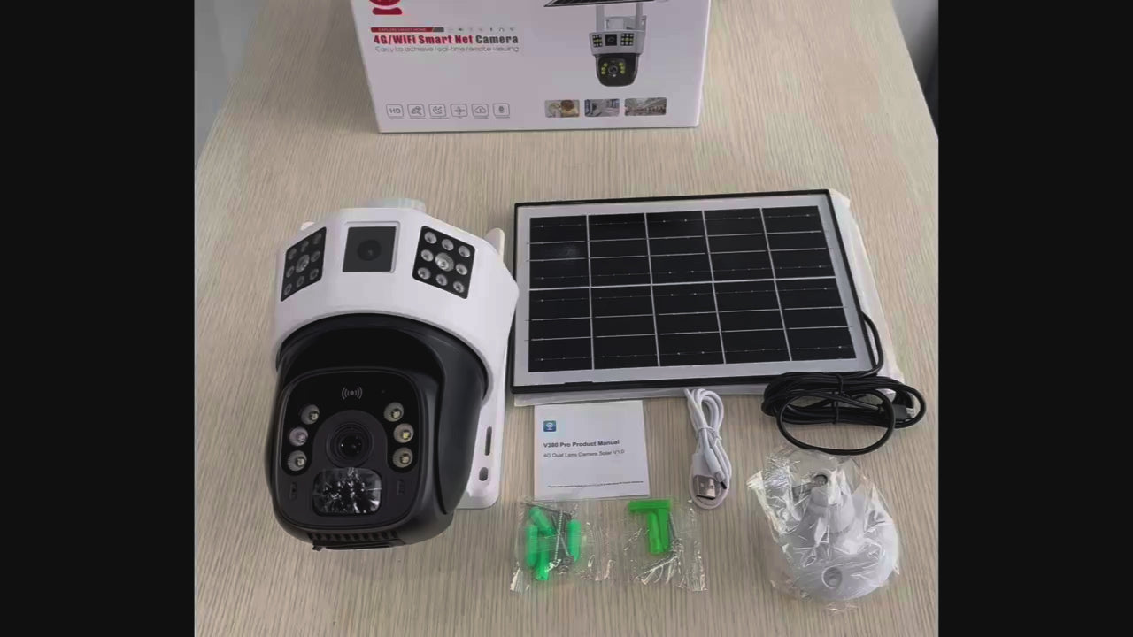 Cámara de Vigilancia Exterior Inalámbrica Solar - Seguridad 24/7