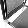 Zapatero modular metálico Home para hasta 21 pares, 95x90x27cm, con 4 bolsillos laterales y 4 alturas ajustables - Funcionalidad extra y diseño moderno - Paudan